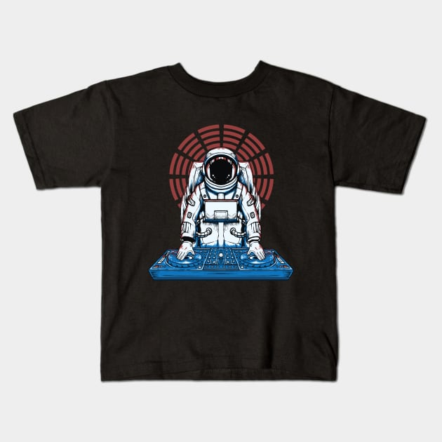 DJ astronaut Kids T-Shirt by Muse